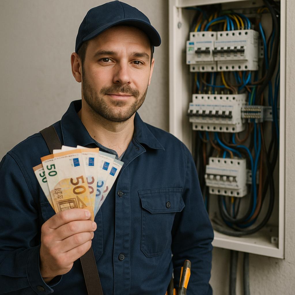 Elektriker gehalt