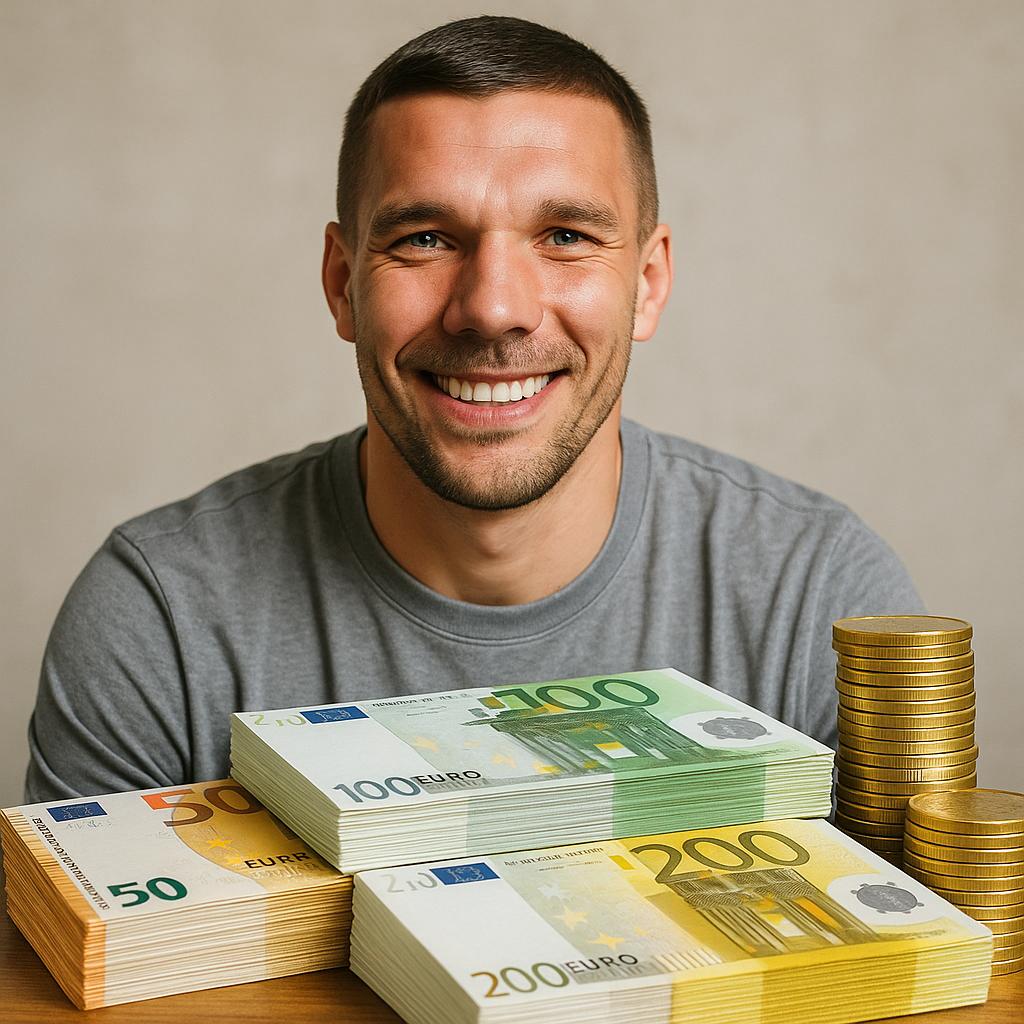 Lukas Podolski Vermögen