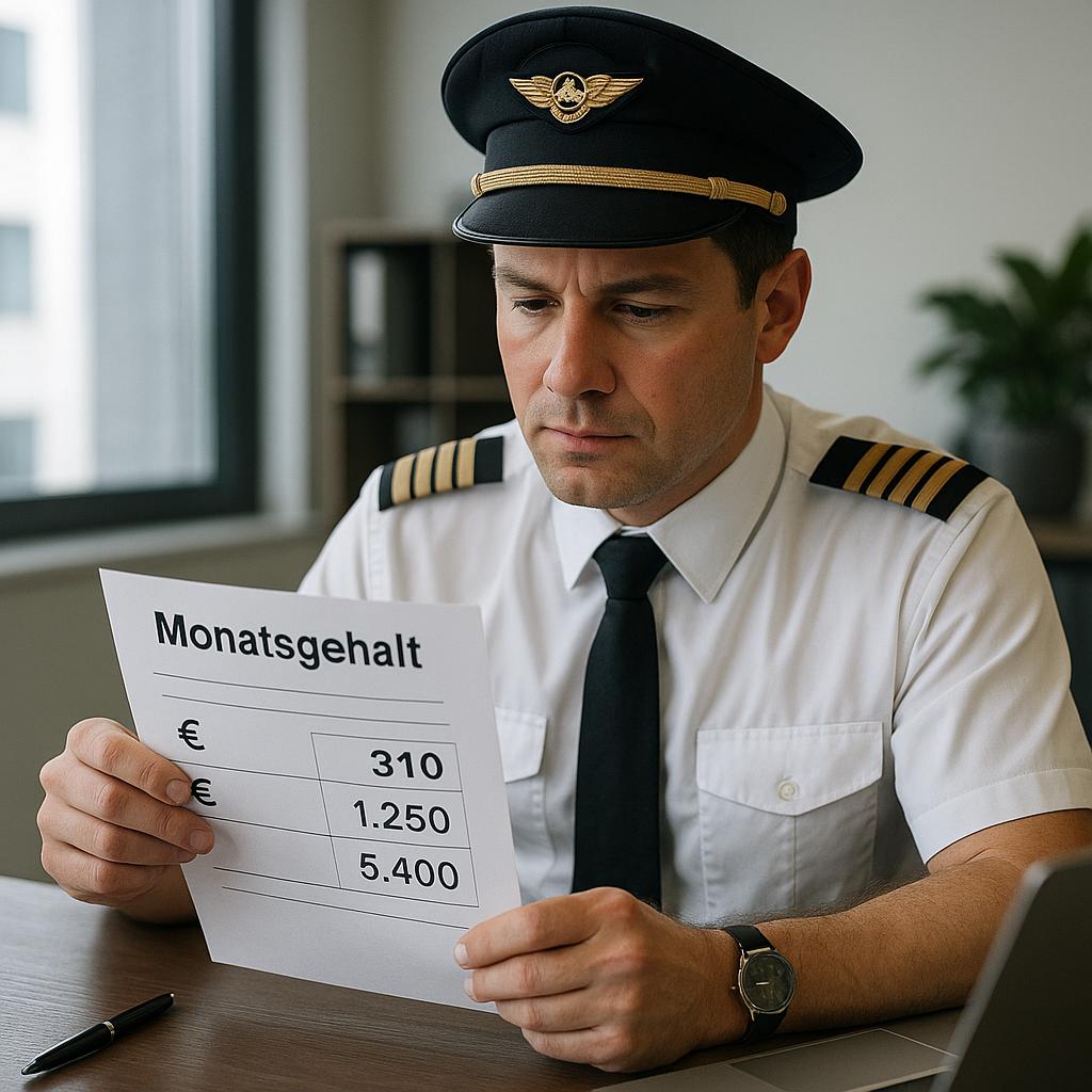 Pilot gehalt